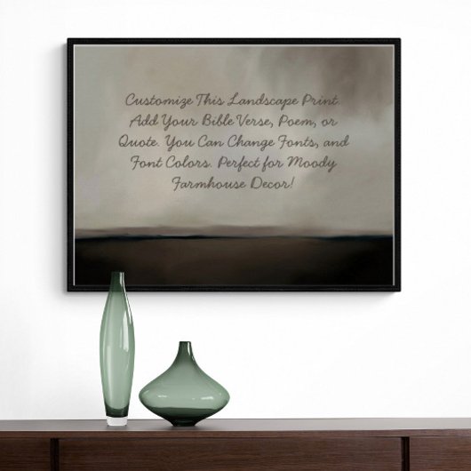 Aangepaste Moody Boerderij Quote, Gezegde, Bijbelv Poster