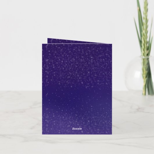 Aangepaste Moon & Galaxy Thema Verjaardag Kaart (Achterkant)