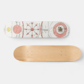 AANgepaste MOON PHASES CHART DIAGRAM CELESTIAL SOL Skateboard (Horizontaal)