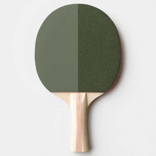 Aangepaste mos groen gespikkelde Split Ping Pong P Tafeltennisbatje (Voorkant)