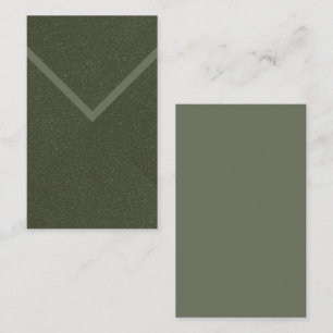 Aangepaste mosgroene Chevron textuur visitekaart Visitekaartje