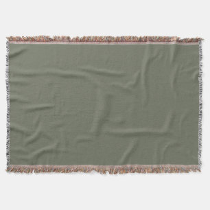 Aangepaste Moss Green Geweven Gooi Deken