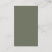 Aangepaste Moss Green Glitter Texture Referral Kaa (Achterkant)