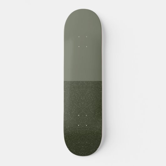 Aangepaste Moss Green Noise Skateboard Deck (Voorkant)