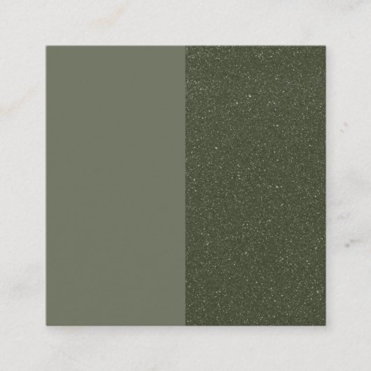 Aangepaste Moss Green Split Flat Loyalty Kaart (Voorkant)