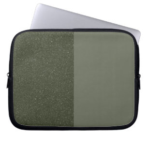Aangepaste Moss Green Split Laptop Mouw Sleeve