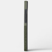 Aangepaste Moss Green Split Textuur iPhone Case (Achterkant / Links)