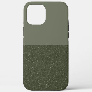 Aangepaste Moss Green Split Textuur iPhone Case