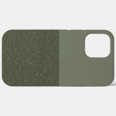 Aangepaste Moss Green Split Textuur iPhone Case (Achterkant (horizontaal))