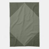 Aangepaste Moss Groene Diamanten Keuken Handdoek (Verticaal)