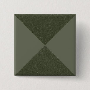Aangepaste Moss Groene Geometrische Pin Badge Vierkante Button 5,1 Cm
