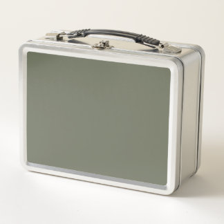 Aangepaste Moss Groene Metalen Lunchbox