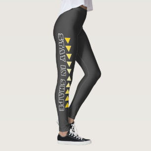 Aangepaste motivatie fitness grijs leggings