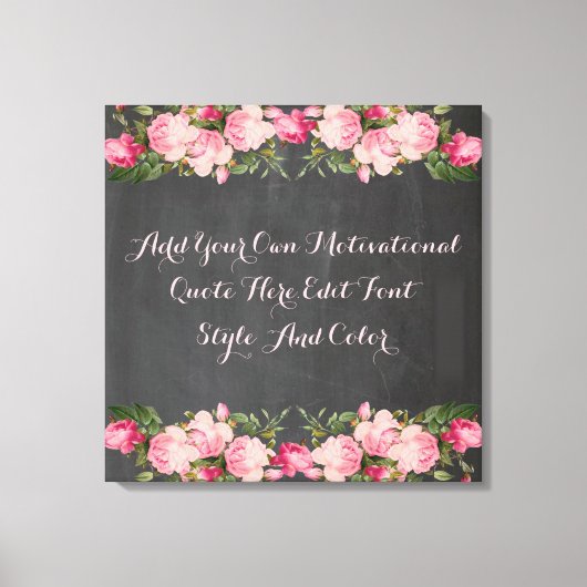 Aangepaste motivatie offerte, jouw tekst toevoegen canvas afdruk (Voorkant)