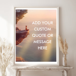 Aangepaste Motivatie offerte Poster – Ocean Cliff