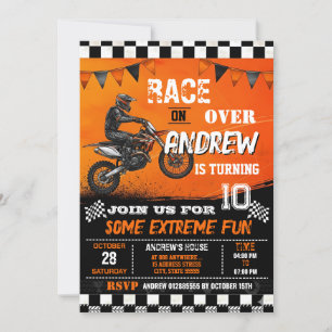 Aangepaste Motocross Dirt Bike moderne verjaardag Kaart