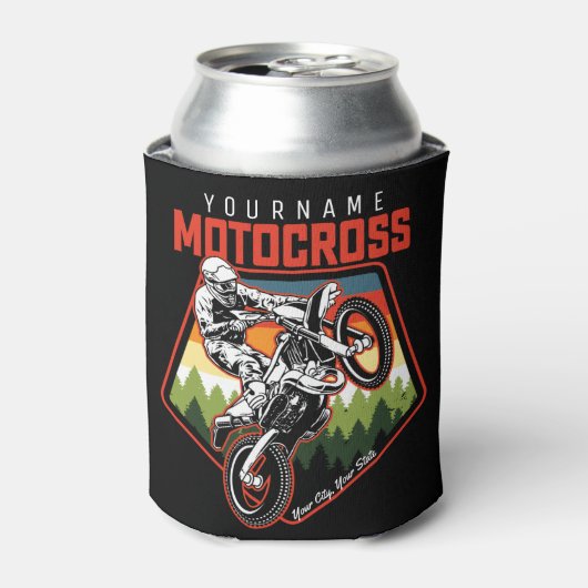 Aangepaste Motocross-racebesturing met vuil spoor Blikjeskoeler (Blikje Voorkant)