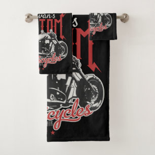 Aangepaste motorfiets Big Bad Bike Biker Garage Handdoek