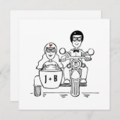 Aangepaste motorfiets- en sidecar-weddenschappen kaart (Voorkant / Achterkant)