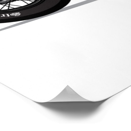 aangepaste motorfiets poster (Hoek)