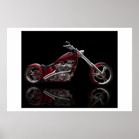 Aangepaste motorfiets poster (Voorkant)