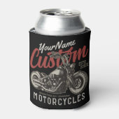 Aangepaste motorfiets Rebel Cruiser Biker Garage Blikjeskoeler (Blikje Voorkant)