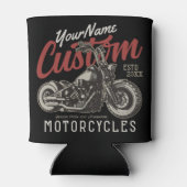 Aangepaste motorfiets Rebel Cruiser Biker Garage Blikjeskoeler (Achterkant)