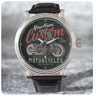 Aangepaste motorfiets Rebel Cruiser Biker Garage Horloge