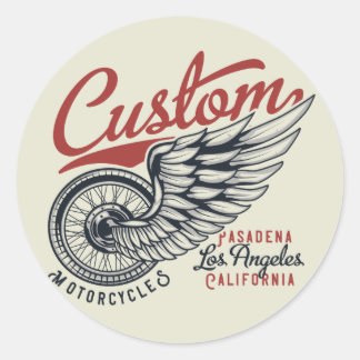 Aangepaste motorfiets ronde sticker