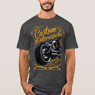 Aangepaste motorfiets uit Wisconsin T-shirt