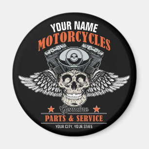 Aangepaste motorfiets van motorfiets met motorfiet magneet