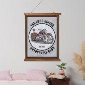 Aangepaste motorfietsclub of -Gezegde Hangend Wandkleed (Slaapkamer)