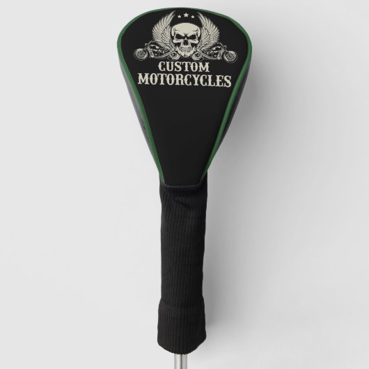 Aangepaste motorfietsen met Skulls Golfheadcover (Voorkant)