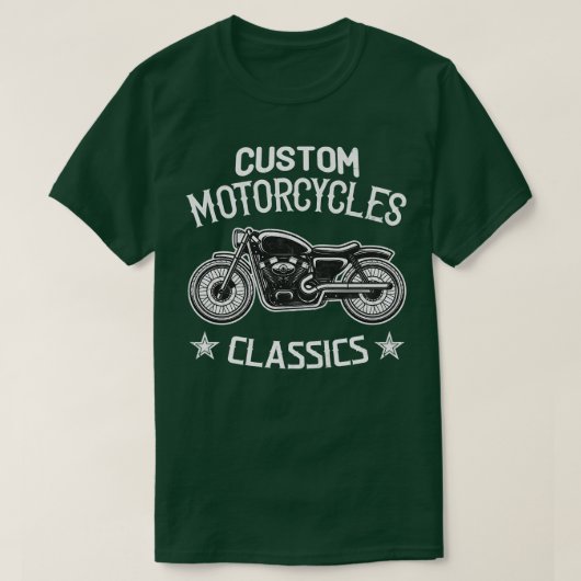 aangepaste motorfietsen t-shirt (Design voorkant)