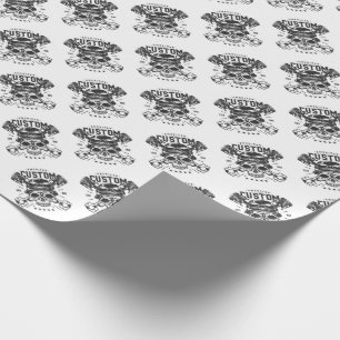 Aangepaste motorfietsen Viking Schedel Cadeaupapier