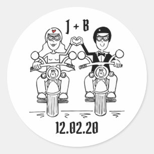 Aangepaste motorfietsen voor weddenschappen ronde sticker