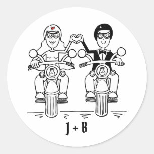 Aangepaste motorfietsen voor weddenschappen ronde sticker