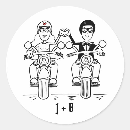 Aangepaste motorfietsen voor weddenschappen ronde sticker (Voorkant)
