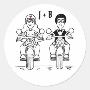 Aangepaste motorfietsen voor weddenschappen ronde sticker