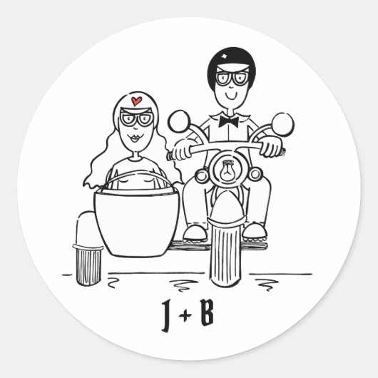 Aangepaste motorfietsen voor weddenschappen ronde sticker (Voorkant)