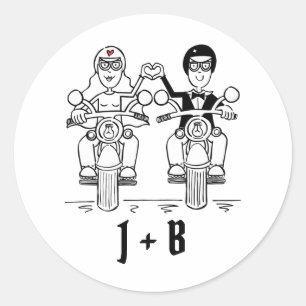 Aangepaste motorfietsen voor weddenschappen ronde sticker