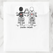 Aangepaste motorfietsen voor weddenschappen vierkante sticker (Tas)