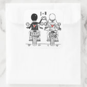 Aangepaste motorfietsen voor weddenschappen vierkante sticker (Tas)