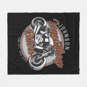 Aangepaste motorfietsLegendary Rider Biker NAAM Fleece Deken (Voorkant (Horizontaal))