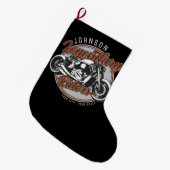 Aangepaste motorfietsLegendary Rider Biker NAAM Grote Kerstsok (Voorkant (Hangend))