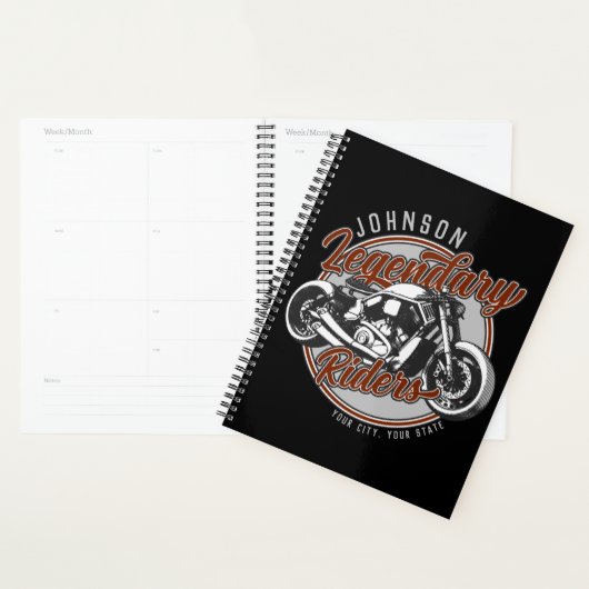Aangepaste motorfietsLegendary Rider Biker NAAM Planner (Display)