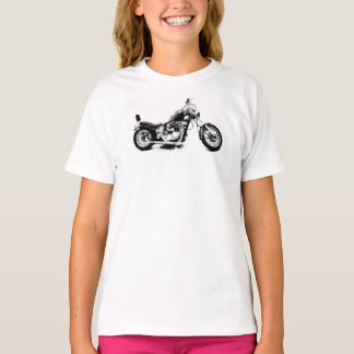 Aangepaste motorfietsritje t-shirt