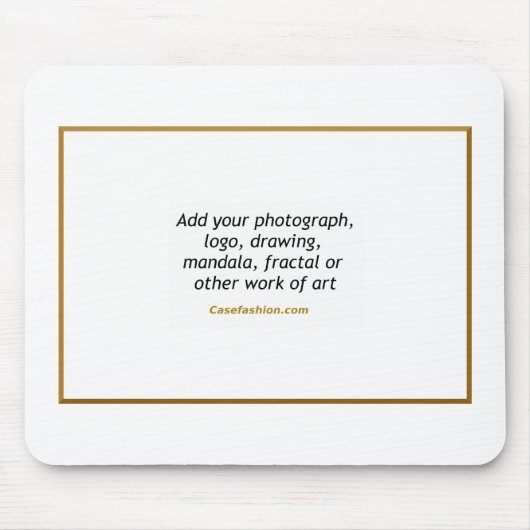 Aangepaste mousepad met uw kunstwerk muismat (Voorkant)