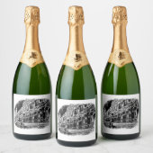 Aangepaste Mousserende Wijnfles Etiketten (10,2 cm (Flessen)