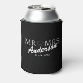 Aangepaste Mr en Mrs Bruiloft Familie cadeau Blikjeskoeler (Blikje Achterkant)